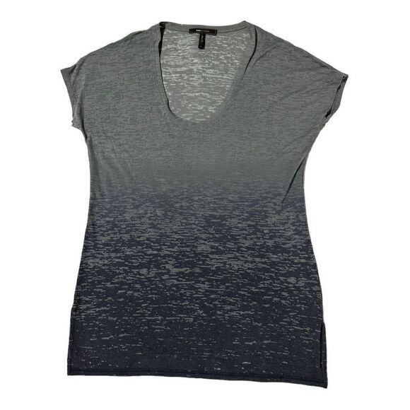 BCBG MAXAZRIA Women’s Grey Ombré Short Sleeved Shirt Size XS - Picture 7 of 11